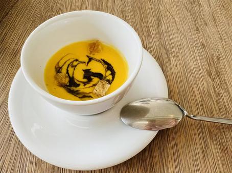 Pumpkin soup かぼちゃスープ,スープ,かぼちゃの写真素材