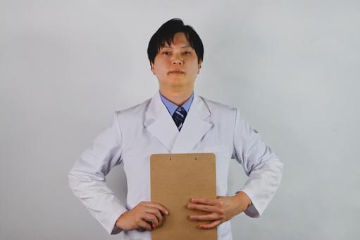 白衣の男性医師 白衣,男性,医師の写真素材