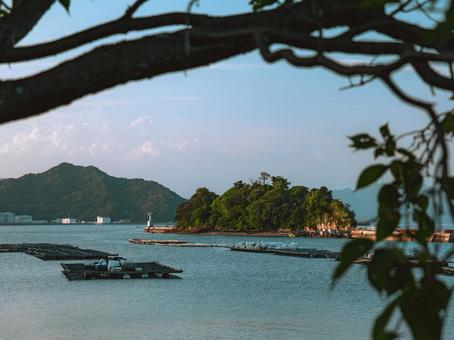 江田島 江田島,小島,海の写真素材