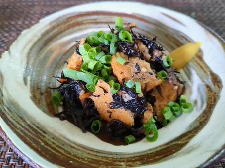 ひじきと角天の和え物 ひじき,角天,和え物の写真素材