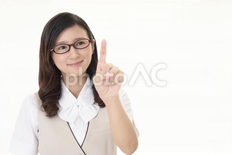 指さしをする女性 ビジネス,仕事,ビジネスウーマンの写真素材