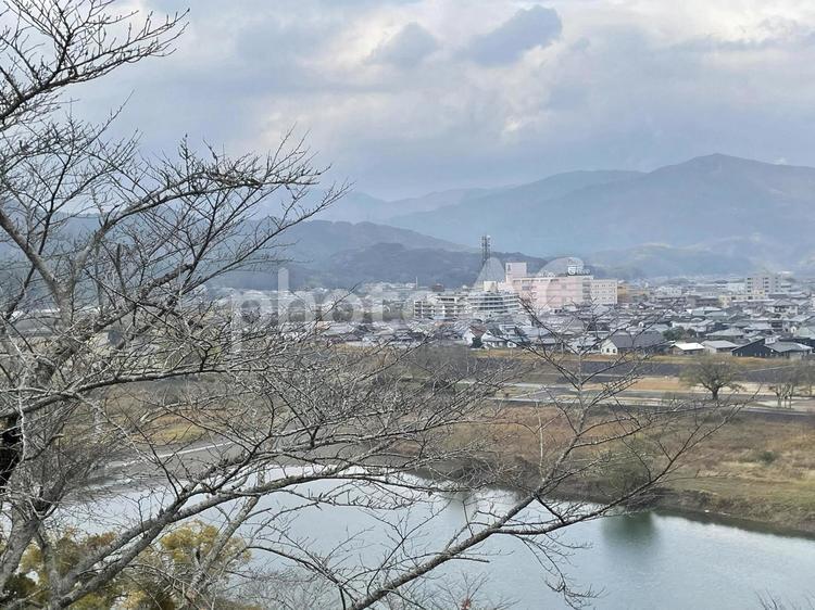 【風景写真】伊予國／大洲城tからの眺め 大洲城,四国,伊予の写真素材