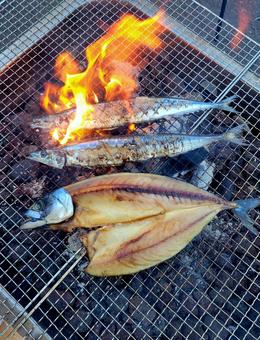 焼き魚炭火焼き 焼き魚炭火焼きの写真