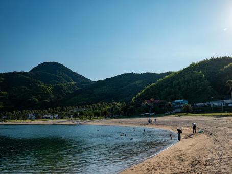 ビーチ ビーチ ビーチ,海水浴,泳ぐの写真素材