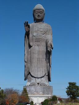 晴れた秋の牛久大仏（高画質） 牛久大仏,牛久,茨城県の写真素材