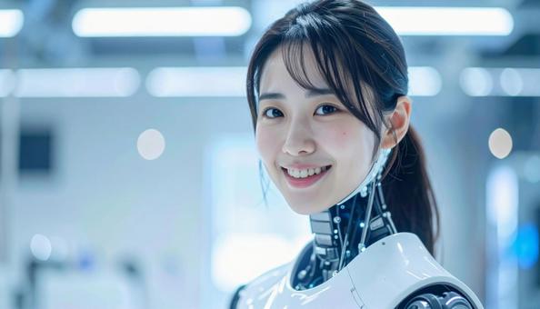 美しい女性型サイボーグ(日本人) 美しい女性型サイボーグ(日本人)の写真