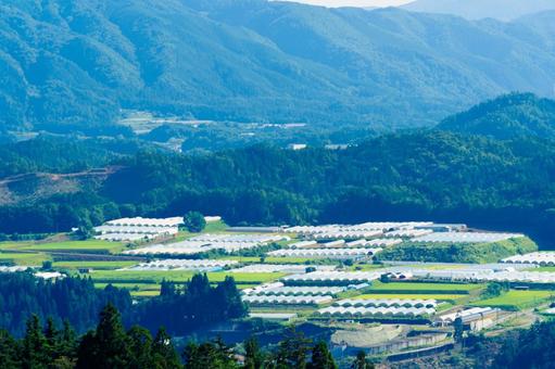 山村の風景 山村の風景の写真