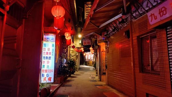 台湾九份の街並み 旅行,海外,アジアの写真素材