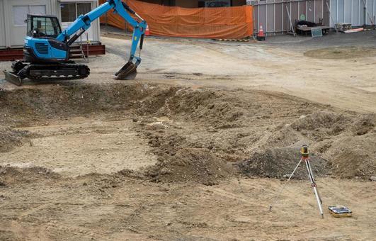 土木工事 土木工事 土木工事,公共工事,ショベルカーの写真素材