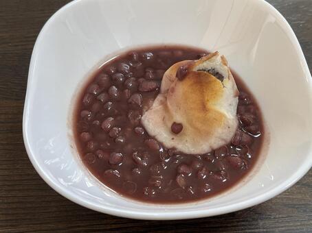 餅入りぜんざい ぜんざい,小豆,餅の写真素材