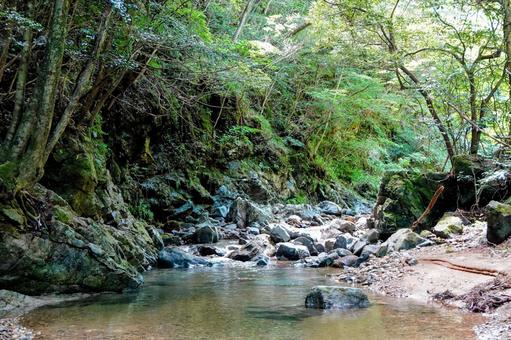 隠岐の島の中村川 隠岐の島の中村川の写真