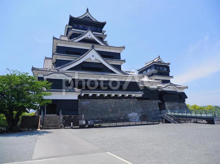復興中の熊本城 熊本城,復興中,岩の写真素材