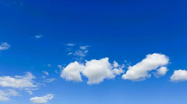 青い空　白い雲 青い,そら,白いの写真素材