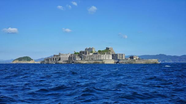 軍艦島の絶景 軍艦島の絶景 軍艦島,長崎,世界遺産の写真素材