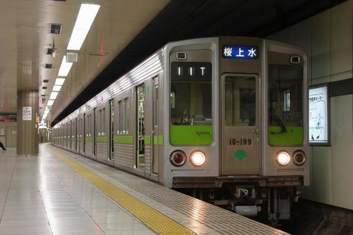 都営新宿線、10‐000型車両 都営新宿線、10‐000型車両 都営,新宿線,地下鉄の写真素材