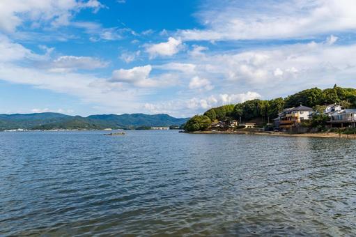 静岡県浜松市 秋の浜名湖猪鼻湖 日本,静岡県,浜松市の写真素材