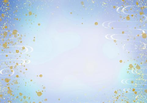 和 日本 金 青 背景 水 和 日本 金 青 背景 水 和風,日本,日本風の写真素材