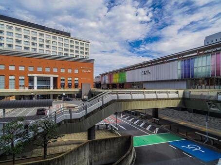 【奈良県】奈良市・JR奈良駅西口 jr奈良駅西口,jr奈良駅,奈良駅の写真素材