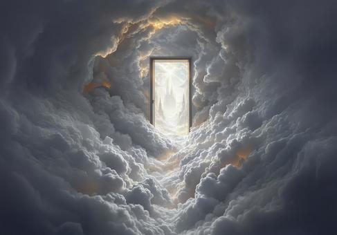 雲の扉から広がる未来の写真