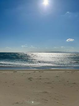 Photo, sea, winter sea, beach, 