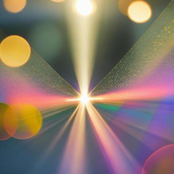 Dazzling rays and bokeh of light, light, gold, dazzling, JPG