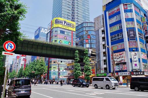 秋葉原2025夏　炎天下の中央通り 秋葉原,炎天下,中央通りの写真素材