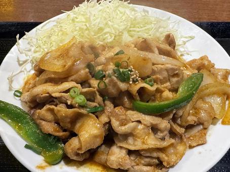 生姜焼き 豚の生姜焼き,生姜焼き,生姜焼き定食の写真素材