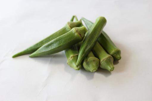 おくら　オクラ　陸蓮根 おくら,陸蓮根,緑の写真素材