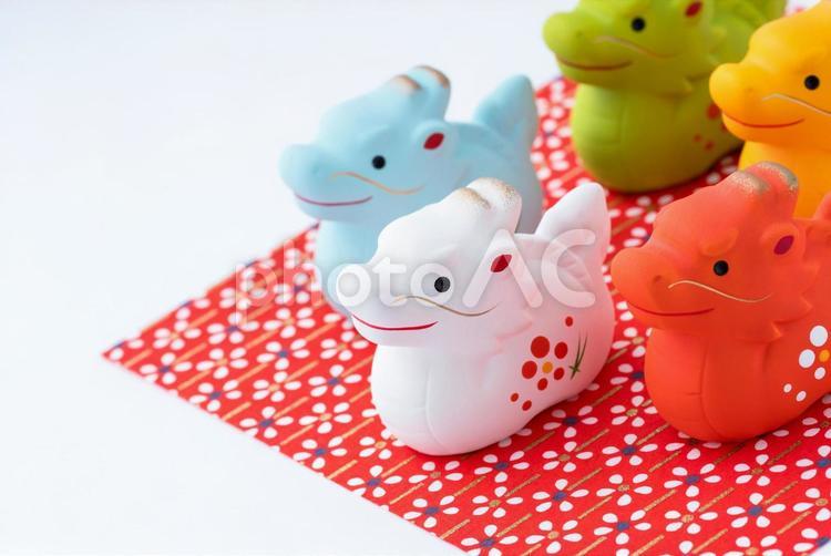 辰年の年賀状素材　干支　辰年 年賀状,辰年,2024年の写真素材