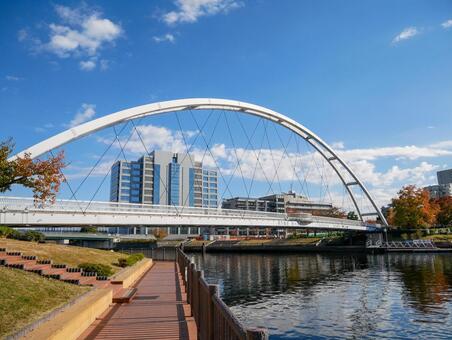 東品川　アイル橋 東品川,品川区,天王洲アイルの写真素材