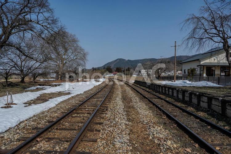 芦ノ牧温泉駅周辺の景色 芦ノ牧温泉駅,station,ホームの写真素材