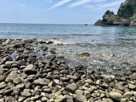トンボロ　西伊豆 西伊豆,トンボロ,トンボロ現象の写真素材