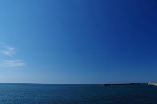 海と青空 海と青空の写真