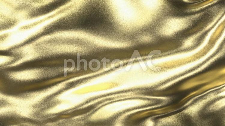 ゴールド　布　シルク ゴールド,金,シルクの写真素材