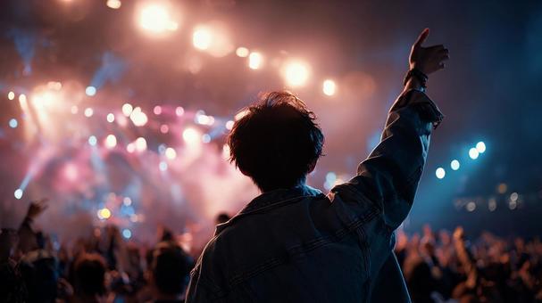 ライブの熱狂的な瞬間 ライブの熱狂的な瞬間 ライブ,コンサート,観客の写真素材
