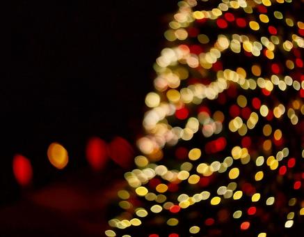 クリスマス時期のイルミネーションと光2 光,イルミネーション,ボケの写真素材