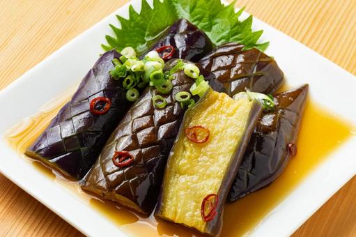 茄子の揚げ浸し 茄子の揚げ浸し 茄子の揚げ浸し,ナスの揚げ浸し,茄子の写真素材