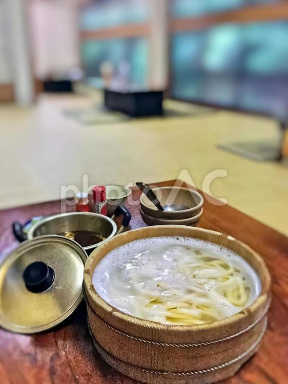 徳島の郷土料理・たらいうどん・イメージ たらいうどん,徳島,徳島県の写真素材