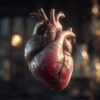 The source of health: the beating of the heart, heart, human body, organ, JPG