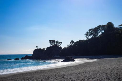 波が打ち寄せる桂浜 波が打ち寄せる桂浜 桂浜,高知,坂本龍馬の写真素材