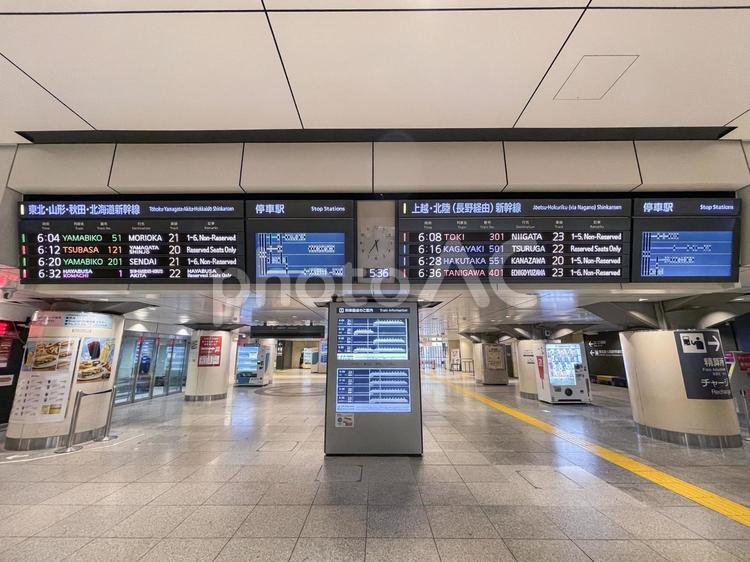 東京駅2025：東北新幹線のコンコース 東京,駅,東北の写真素材