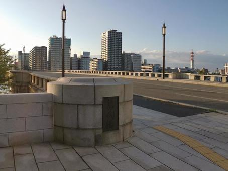 新潟市 信濃川 万代橋 新潟市 信濃川 万代橋の写真