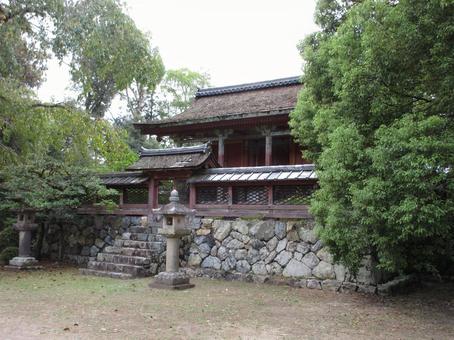 京都府-醍醐寺-清瀧宮本殿 京都府-醍醐寺-清瀧宮本殿 醍醐寺,寺,深雪山の写真素材