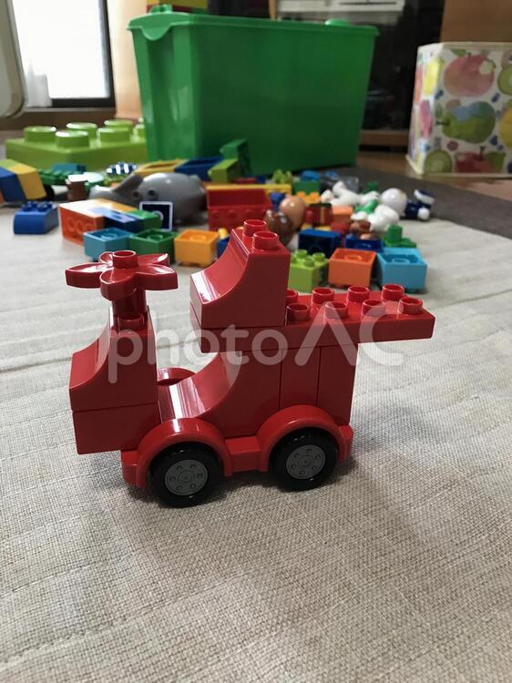 ブロックのおもちゃ おもちゃ,お片づけ,レゴの写真素材