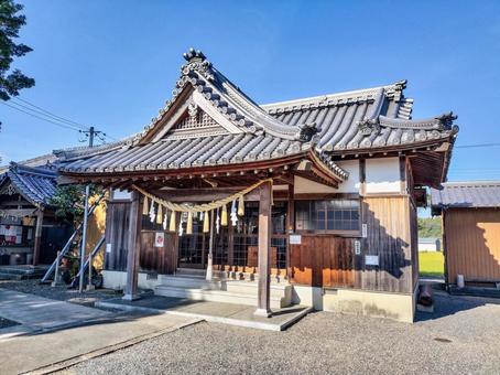庄野宿　川俣神社 川俣神社,庄野宿,旧東海道の写真素材