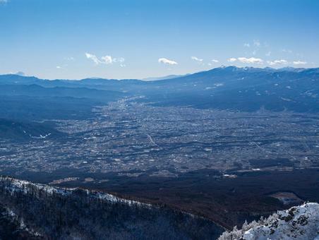 黒斑山から佐久市 黒斑山から佐久市の写真