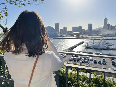 神戸と彼女 神戸と彼女 神戸,関西,デートの写真素材