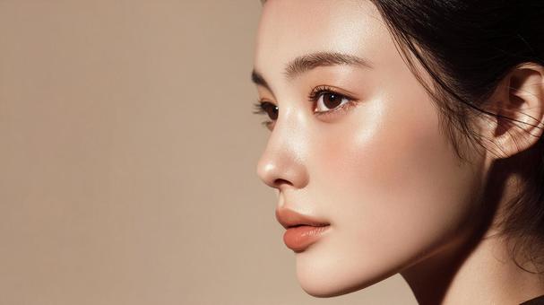 柔らかな光に包まれた女性のポートレートの写真