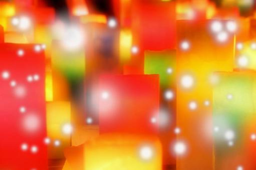 クリスマスのイメージ キャンドル,カラフル,ロウソクの写真素材