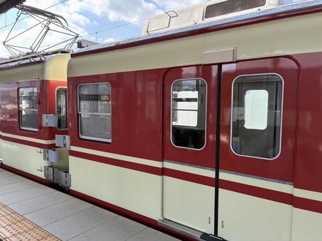 神鉄電車 神戸電鉄,車両,電車の写真素材